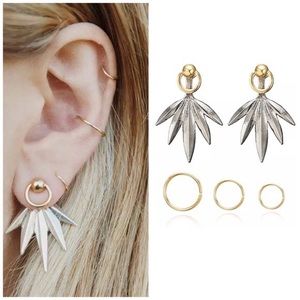 ❣️❣️Two-Toned Cuff and Stud Set